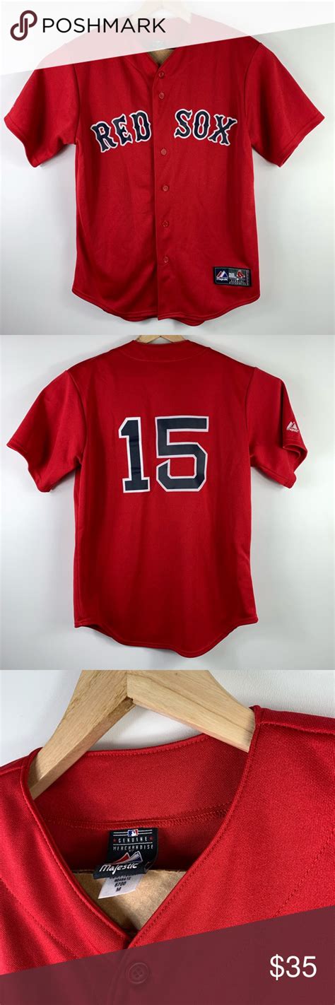 Majestic Red Sox Dustin Pedroia 15 Sewn Jersey