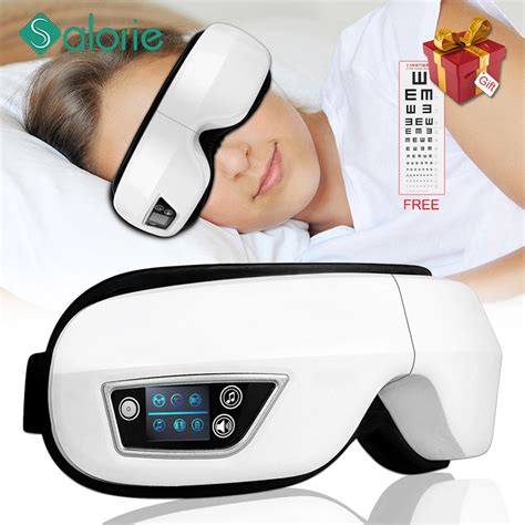 Olho Massageador 6d Inteligente Airbag Vibra O Eye Care Instrumento Compressa Quente Bluetooth