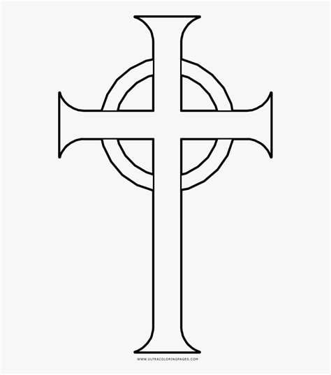 Celtic Cross Coloring Page Cross Free Transparent Clipart Clipartkey