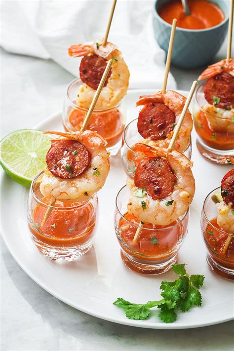 Grilled Shrimp And Chorizo Appetizers Party Food Appetizers Yummy