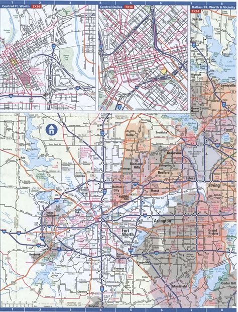 Map Of Dallas City Detailed Map With Highways Streets Shopping Centers