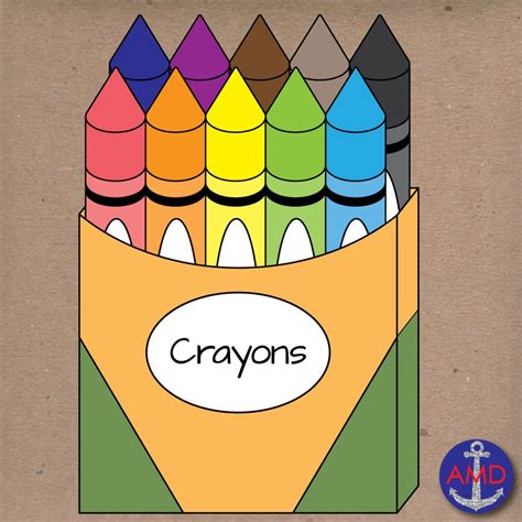 Back To School Crayons Clip Art School Supplies Crayola