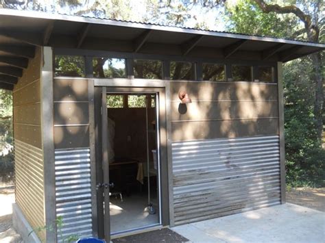 Modern Shed Corrugated Metal Siding On Lower 13rd Of House