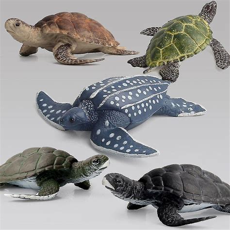 Ocean Sea Life Simulation Animal Model Sets Shark Whale Turtle Crab