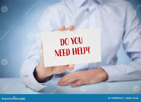 Do You Need Help Stock Photo Image Of Handwritten Advice 139889654