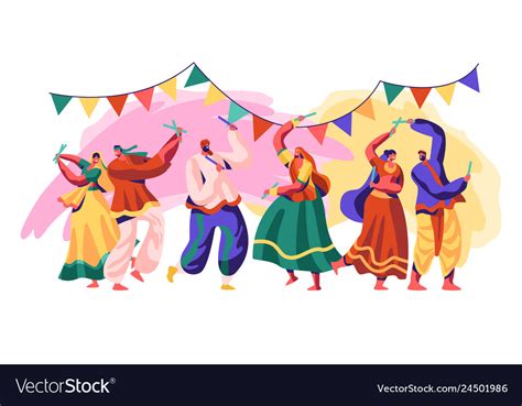India Festival Celebrate Holiday Day In Country Vector Image