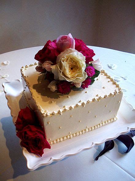 Ideas Wedding Cakes Square Single In 2020 Square Wedding Cakes Fancy