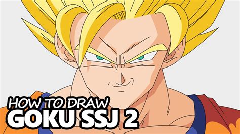 How To Draw Goku Super Saiyan 2 From Dragon Ball Z Easy Step By Step