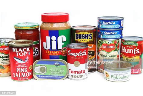 canned food stacked stock fotos und bilder getty images