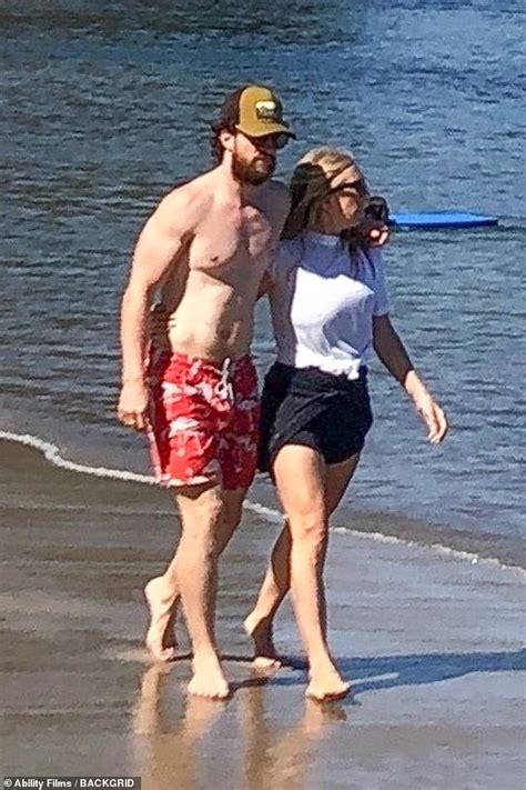 Aaron Taylor Johnson 30 Puts On An Affectionate Display With Wife Sam 53 During A Beach