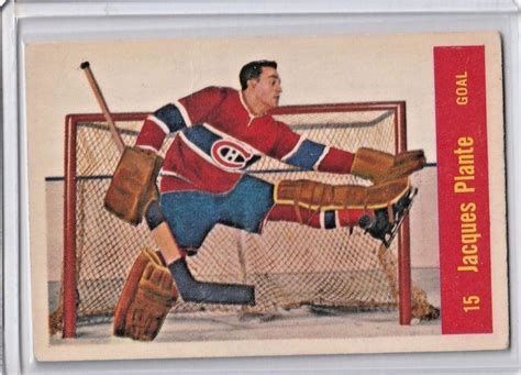Jacques Plante 1957 58 Parkhurst Montreal Canadiens Hof 15 Ex