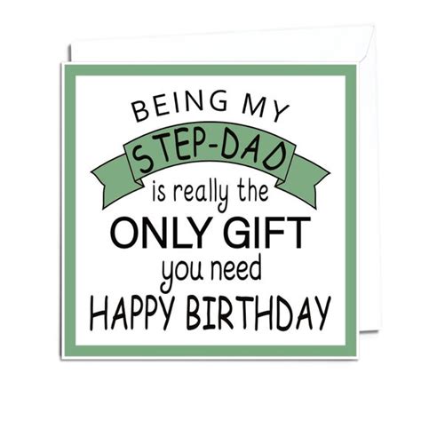 Step Dad Birthday Card Birthday Card For Step Dad Funny Step Etsy