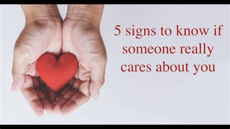 5 Signs To Know If Someone Really Cares About You Youtube