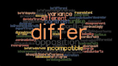 Differ Synonyms And Related Words What Is Another Word For Differ