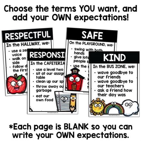 Editable Pbis Posters Printable Teaching In The Tongass