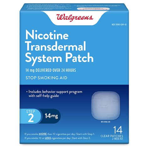 Walgreens Nicotine Patch 14 Mg Walgreens