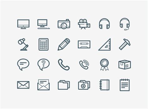 100 Free Vector Office Icons Free Download