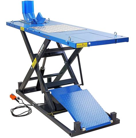 1000kg Scissor Lift Motorcycle Lift Electric Drive Max Height