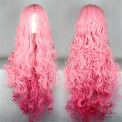 100cm Good Quality Long Pink Wig Cosplay Uta No Prince Sama Cosplay Wigs Hairstyles For Curly