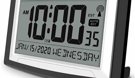 WallarGe Atomic Wall Clock with Date and Day, Batterry Operated Wall