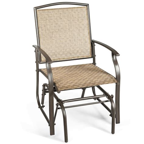 See more ideas about patio glider, porch swing, garden furniture. Costway Patio Swing Single Glider Chair Rocking Seating ...