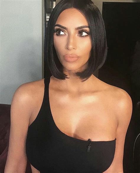 Kim Kardashian West Flaunts Her New Hairstyle Photosimagesgallery