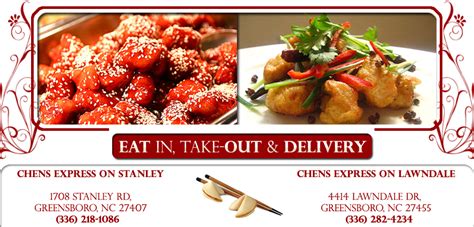 17 chinese restaurants found in greensboro and nearby. Chens Express - Greensboro - NC - 27407 - 27455 - Menu ...