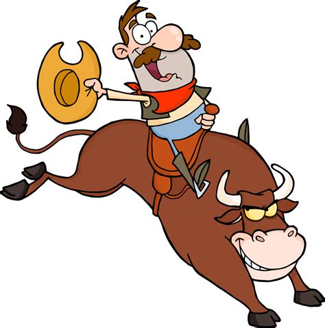 Bull Ride Clipart Cartoon Clip Art Free Clip Art Cartoon People