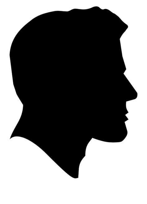 Human Face Side Profile Clipart
