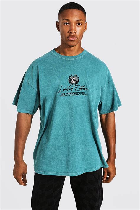 Oversized Overdyed Limited Edition T Shirt Boohoo