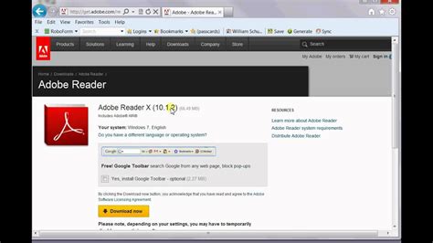 How To Update Adobe Reader Manually Youtube