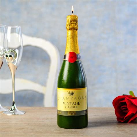 This Champagne Bottle Candle Is The Perfect T For Your Partner Or A Loved One On An