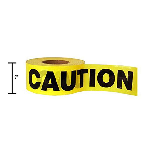 Yellow Caution Tape 3 X 1000 Construction Zone Safety Tape