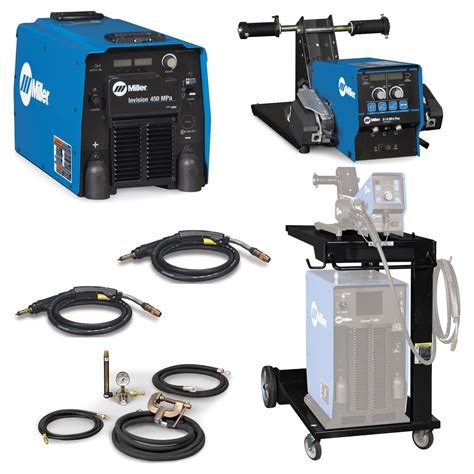 Miller Invision 450 Mpa Mig Welder With D 74 Feeder Accessory Package