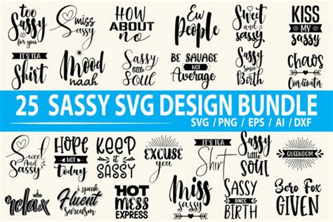 Sassy Svg Bundle Graphic By Nirmal108roy · Creative Fabrica