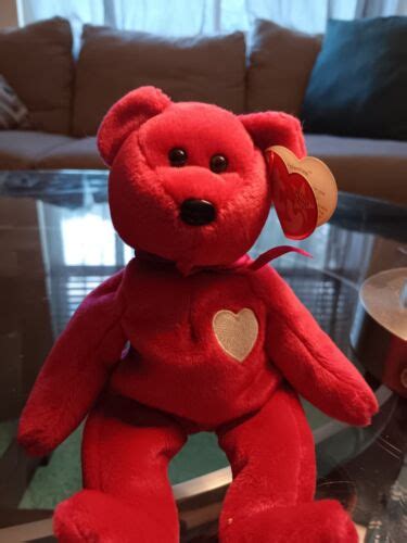 Ty Valentina The Red Bear Beanie Baby Ebay