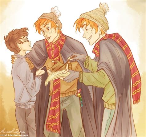 Harry Potter World On Twitter The Making Of The Marauders Map Fred And George Figuring Out