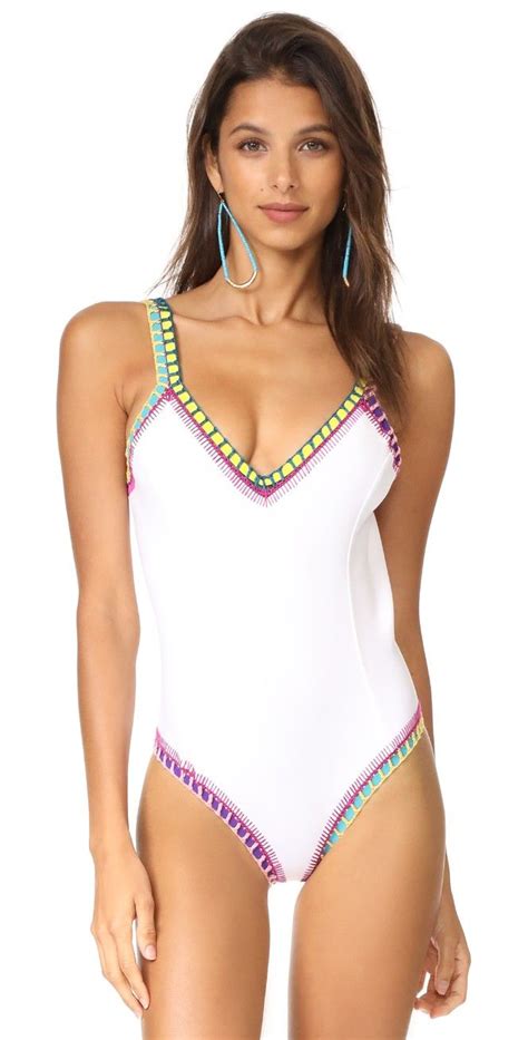 Kiini Yaz Scoop Back Maillot Shopbop Swimwear Fashion Polyester Swimsuit