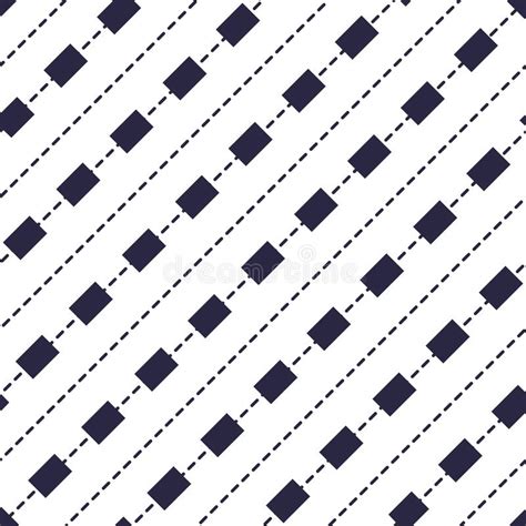 Minimal Dashed Lines Vector Seamless Pattern Abstract Background