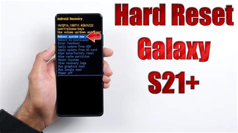 Hard Reset Galaxy S21 Plus Factory Reset Remove Patternlockpassword