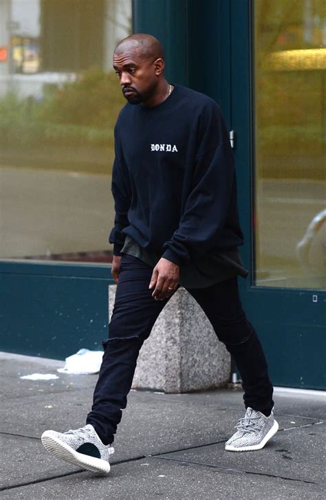 The Star Was Also Spotted Wearing His Yeezy Boost 350s The Next Day