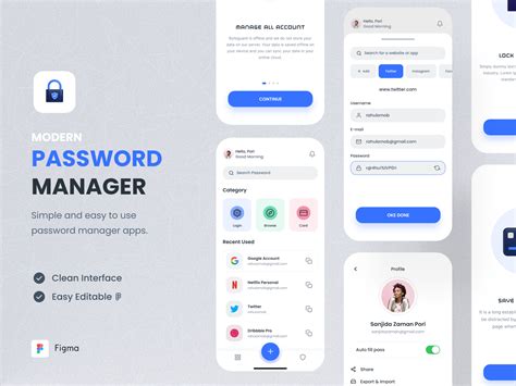 Password Manager App Concept Design Uplabs