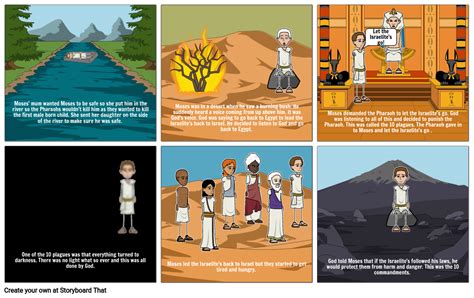 story of moses storyboard by 33c8be1e
