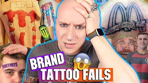 Reacting To Brand Tattoo Fails Tattoos Gone Wrong 16 Roly Youtube