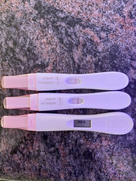 Here Is A Pic Of All 3 Positive Pregnancy Tests I Did This Morning