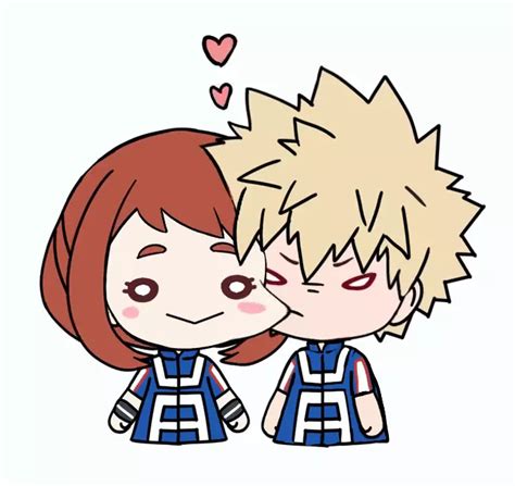 Uraraka Ochako And Bakugou Katsuki Boku No Hero Academia Drawn By