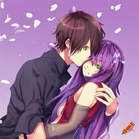 Anime Couple Cuddling On Craiyon