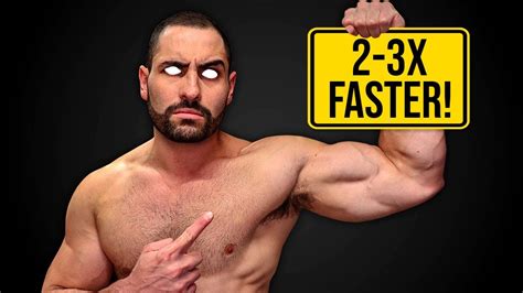 How To Build Muscle 2 3x Faster Youtube