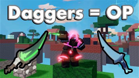 The New Daggers Are Op Roblox Bedwars Youtube