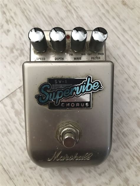 Marshall Supervibe chorus guitar effects pedal SV-1 | Guitar effects pedals, Guitar effects, Chorus